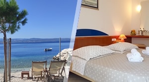 PROLJETNI ODMOR tik uz plažu u Turističkom naselju Brzet u Omišu! 2 ili 3 noćenja s doručkom ili polupansionom  piće za 2 osobe - uživajte u šumu valova i savršenom odmoru!