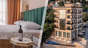 [CRNA GORA] 4 noćenja za 2 ili 3 osobe u Hotelu D’IMAN uz doručak, bazen i pogled na more! Uživajte u zračnom lječilištu Dobra Voda uz vrhunski komfor, gratis parking i najviše ocjene gostiju u Baru!