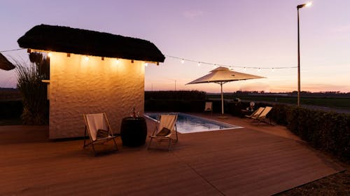 Panonsko selo - Odmor u Prekmurju - Vila s privatnim vanjskim bazenom i saunom - Odmor tijekom tjedna, Moravske Toplice, Slovenija - 492 EUR - 2x noćenje u vili s privatnim vanjskim bazenom i saunom za do 7 osoba, 2x karte za kupanje u Termama 3000