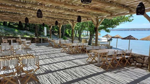 Holiday resort Kačjak - Ljeto za obitelji, Kačjak, Hrvatska - 349 EUR - 3x noćenje u trokrevetnoj sobi s balkonom na morskoj strani za 2 osobe (1 dijete do 11,99 godina besplatno), Polupansion